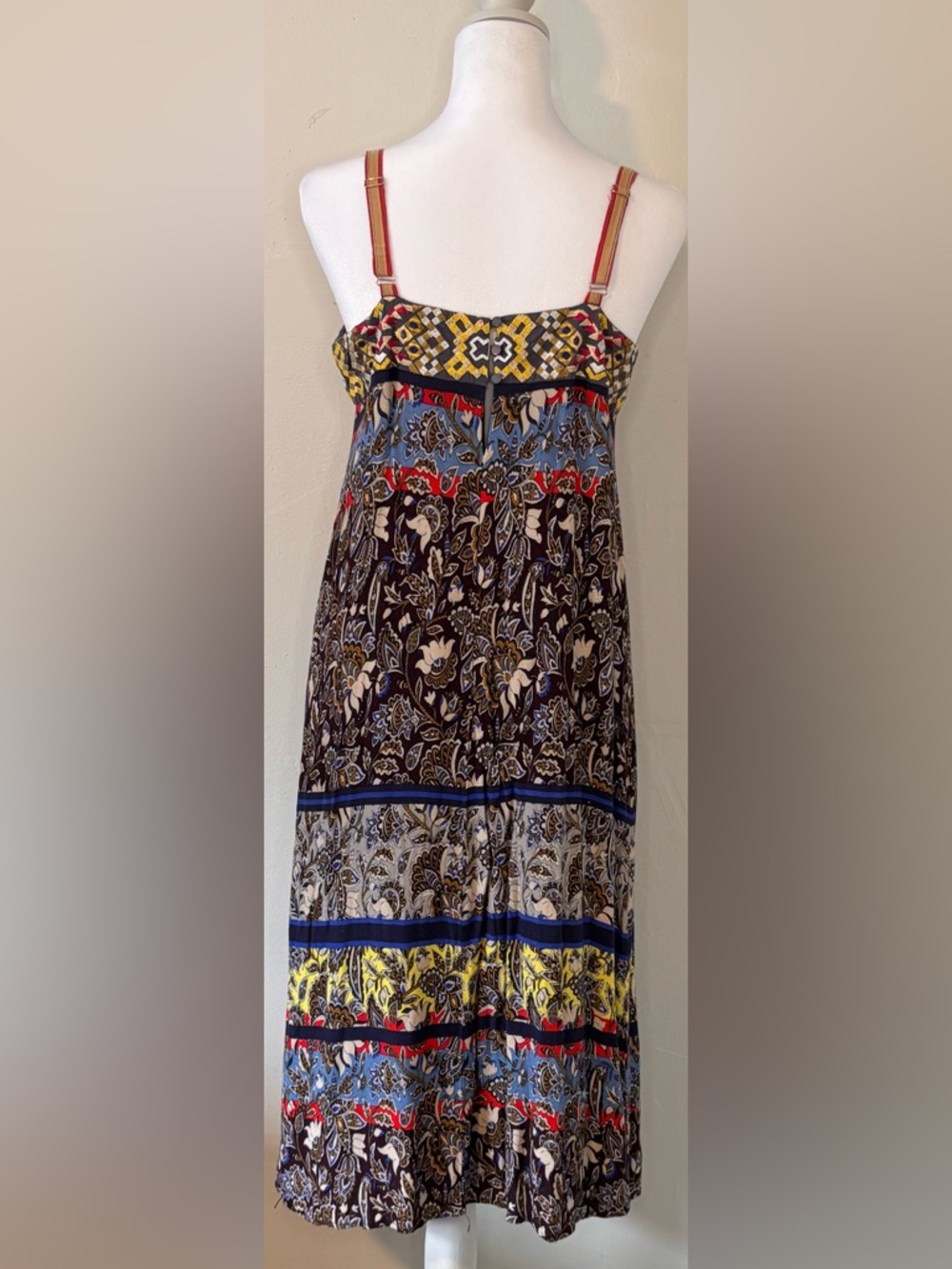 Anthropologie One September Cosima Embroidered Bodice Midi Dress Sz Small - Picture 4 of 12